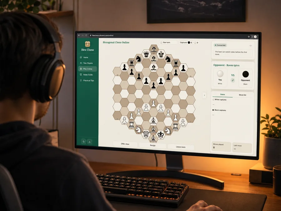 Leave, reconnect, and close-room states for online hexagonal chess